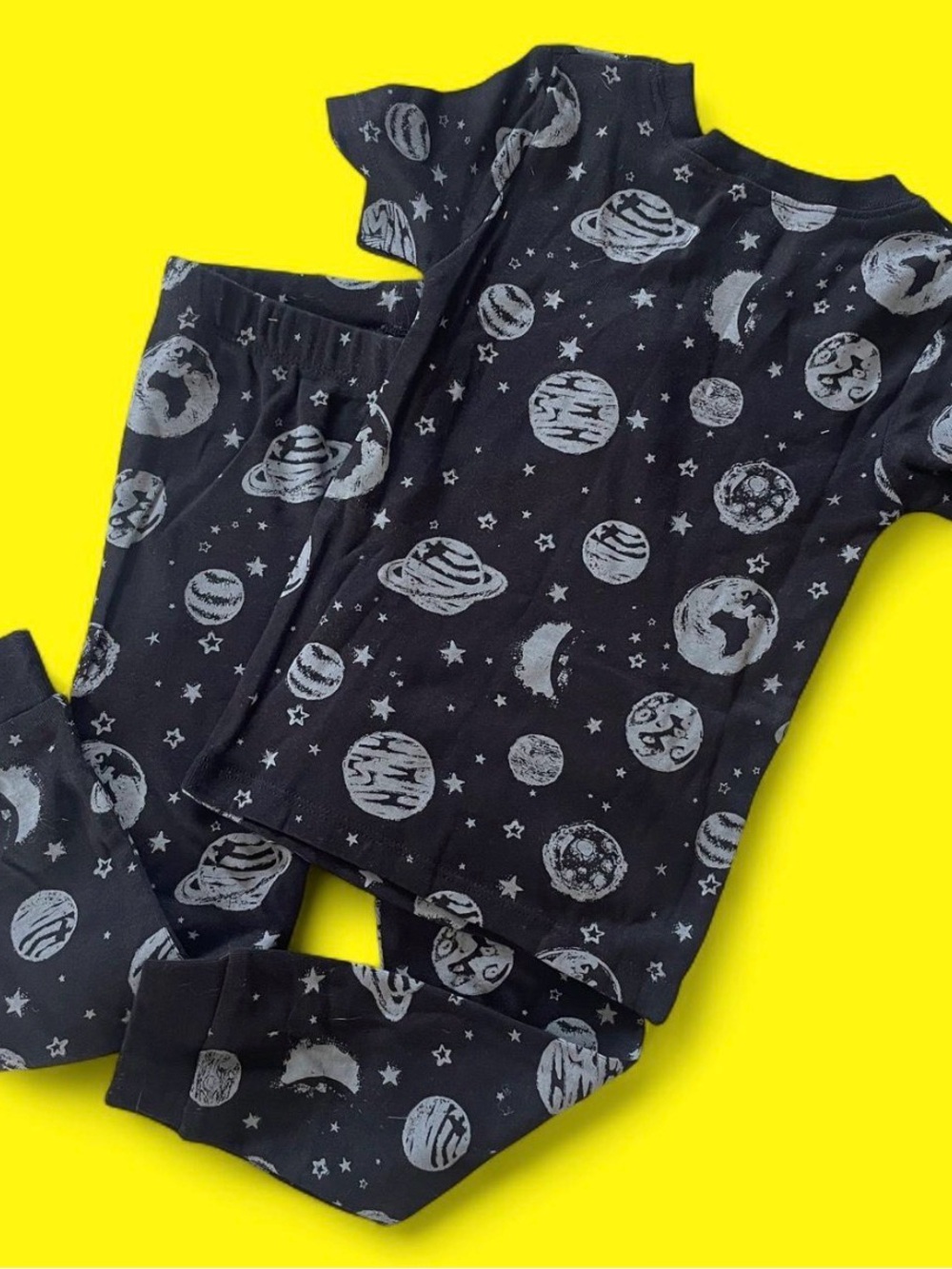 Kids Space Planet Pajama Set size 3T - Black